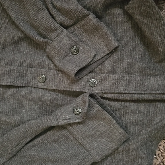 New American Eagle Navy Blue Super Soft Long-Sleeve Hooded Thermal Shirt. M - Picture 15 of 15